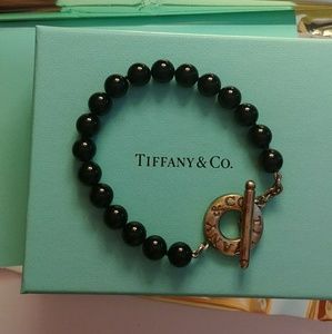 Tiffany & Co Black Onyx toggle bracelet